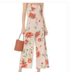 Intermix floral silk jumpsuit